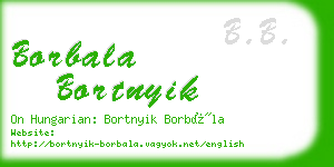borbala bortnyik business card